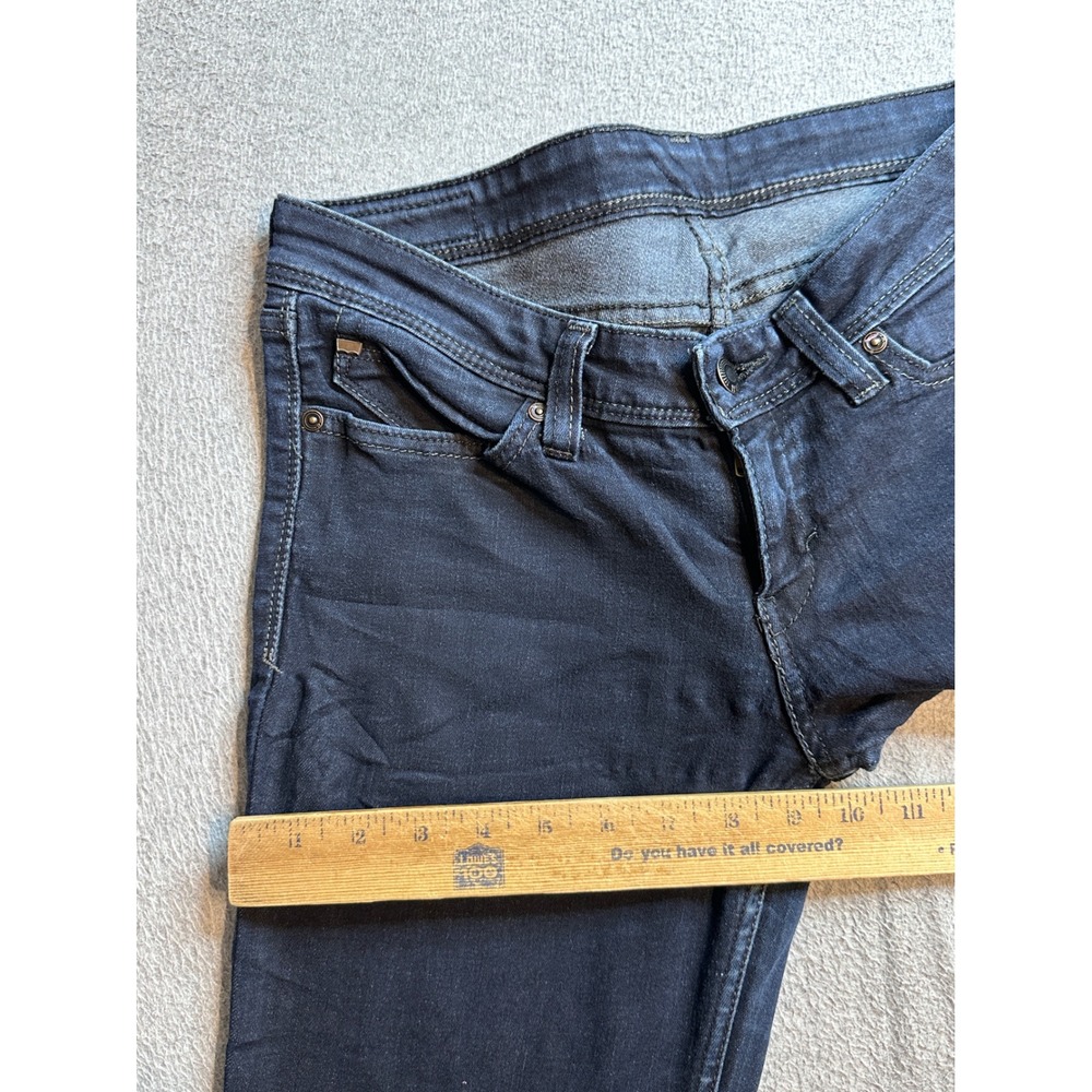 Vintage Levis Skinny Jeans Womens 9M Dark Wash Indigo Stretch Denim Low Rise Y2K - Picture 13 of 16